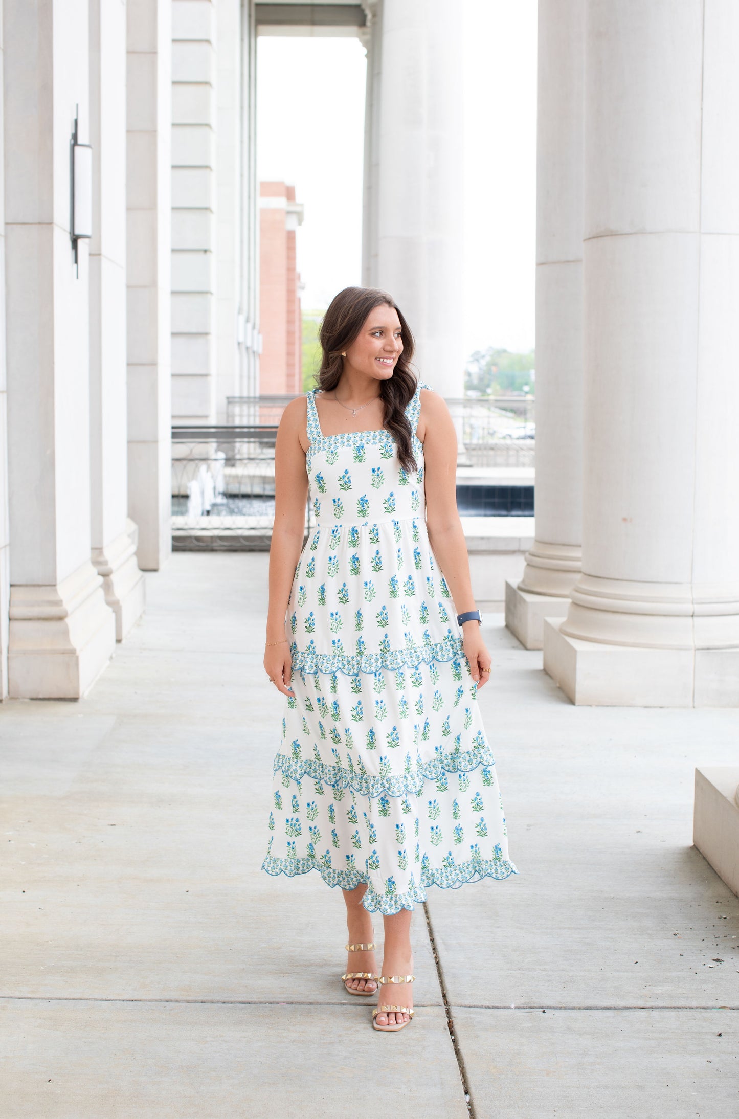Floral Print Midi Dress