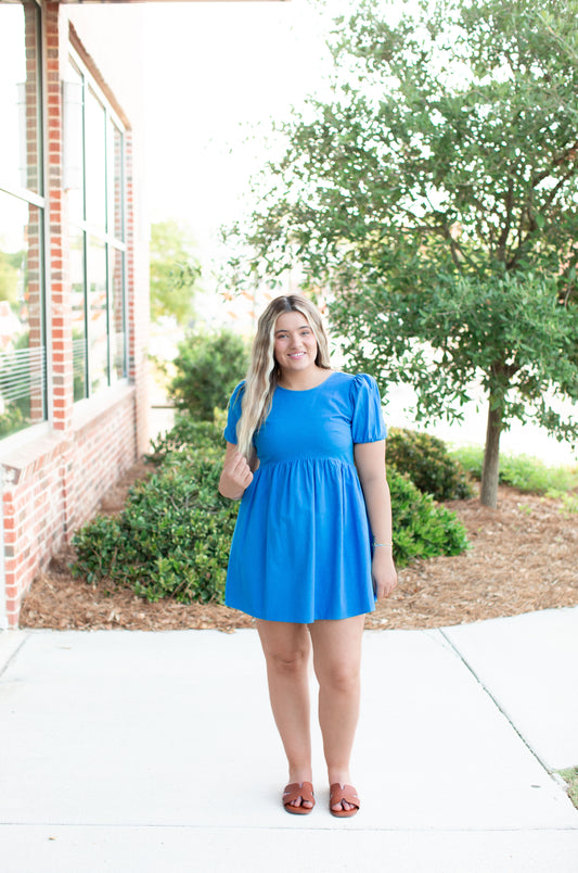Back Lace Up Mini Dress