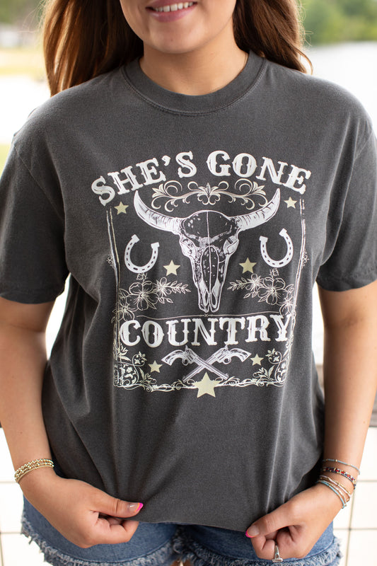 She's Gone Country Graphic Tee