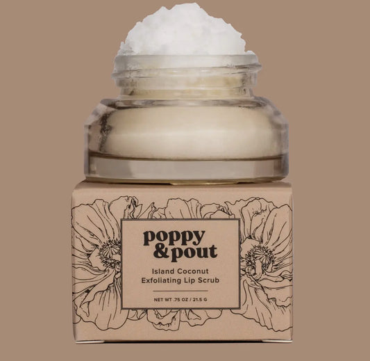 Poppy & Pout Lip Scrub-Island Coconut