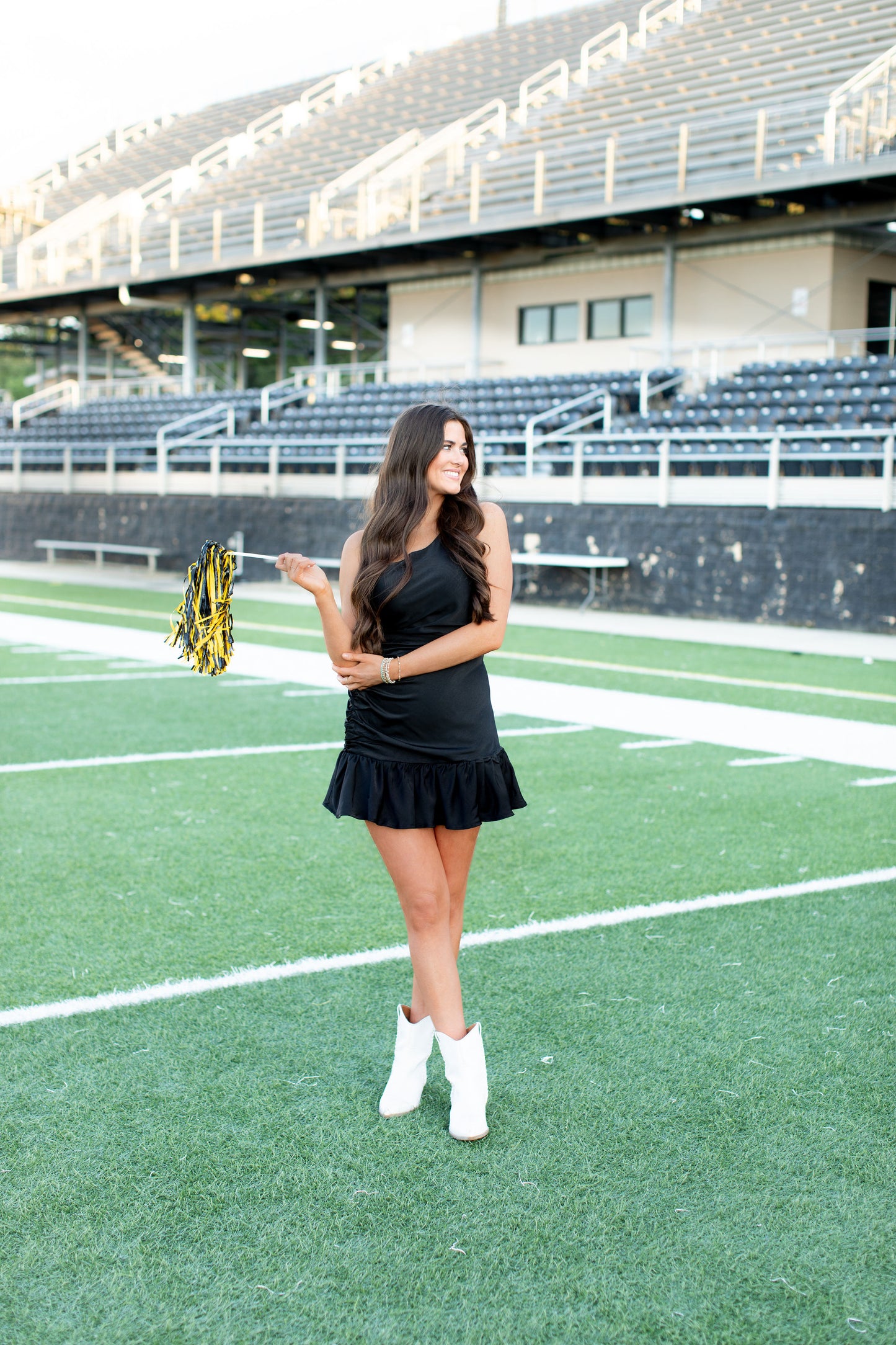 Black One Shoulder Mini Dress