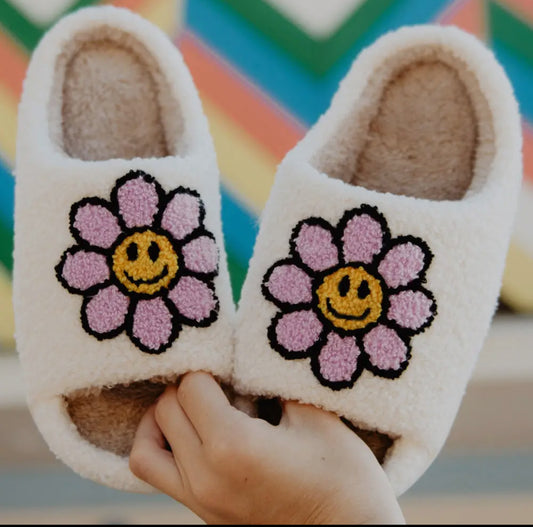 Daisy Happy Face Slippers