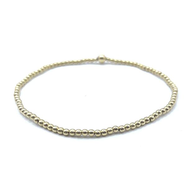 2mm + One 4mm Gold Filled Karma Bracelet