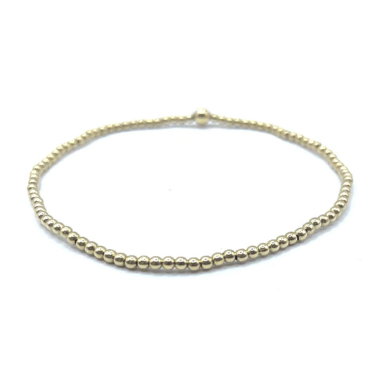 2mm + One 4mm Gold Filled Karma Bracelet