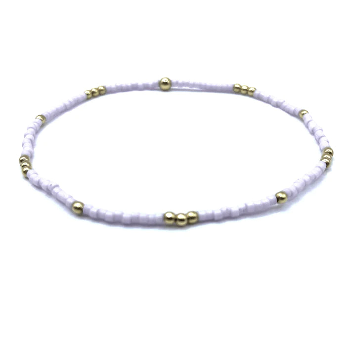 2mm Newport Light Pink and Gold Filled Bracelet