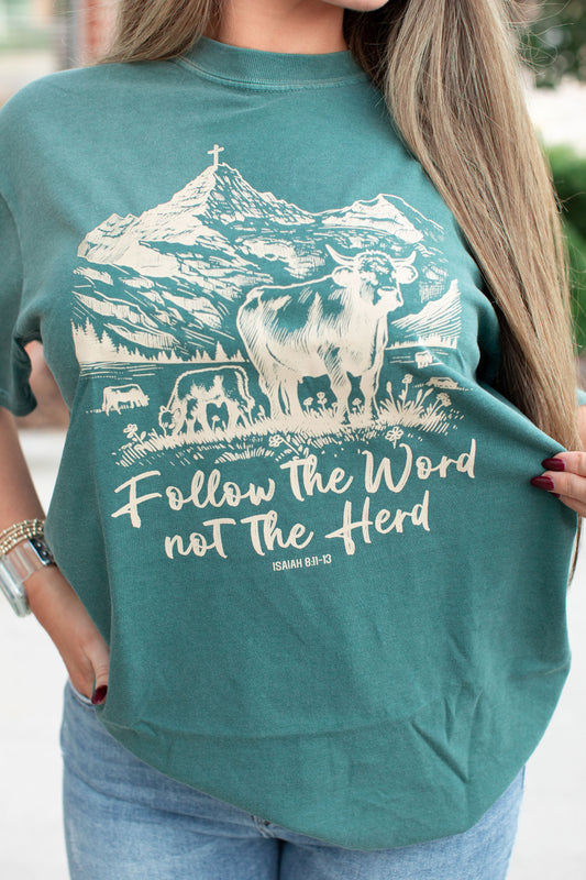 Follow The Word Christian Graphic Tee