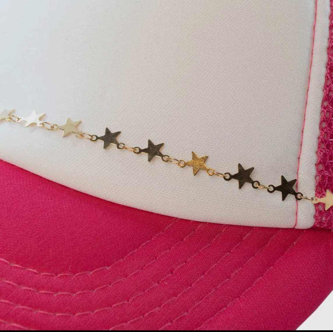 Mini Gold Stars Trucker Hate Chain