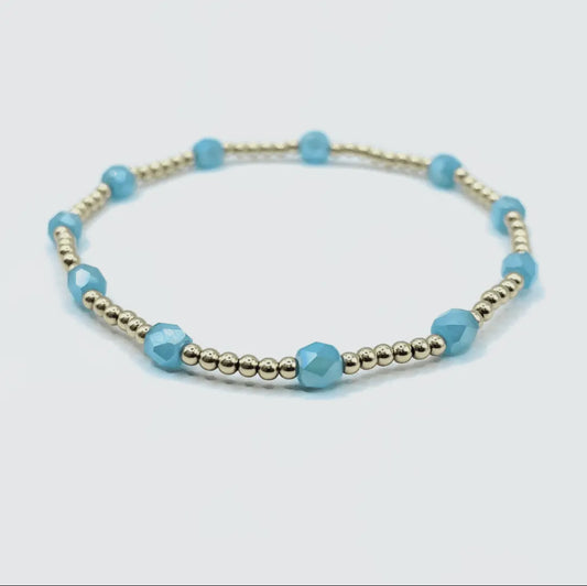 The Key West Gold Filled Bracelet-Turquoise