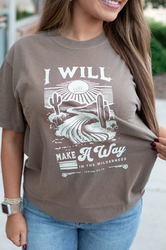 I Will Isaiah Christian Graphic Tee