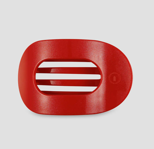 Round Flat Hair Clip-Large-Rud. Red