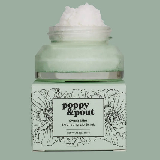 Poppy & Pout Lip Scrub-Sweet Mint