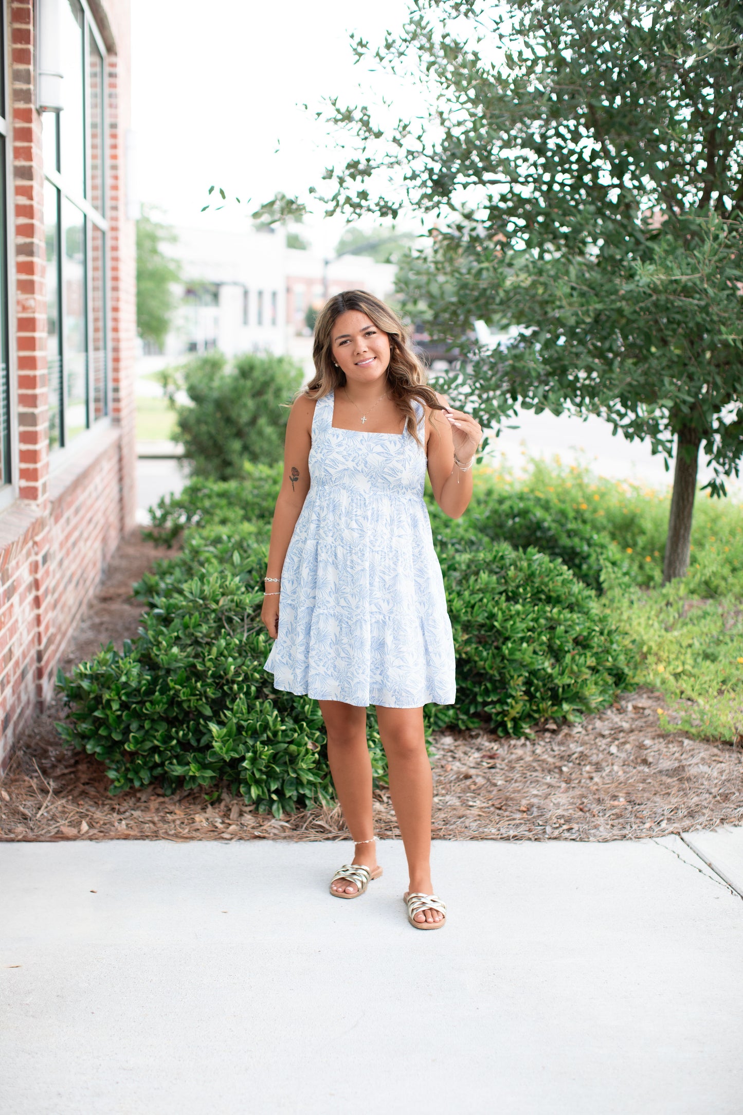 Floral Tiered Mini Dress