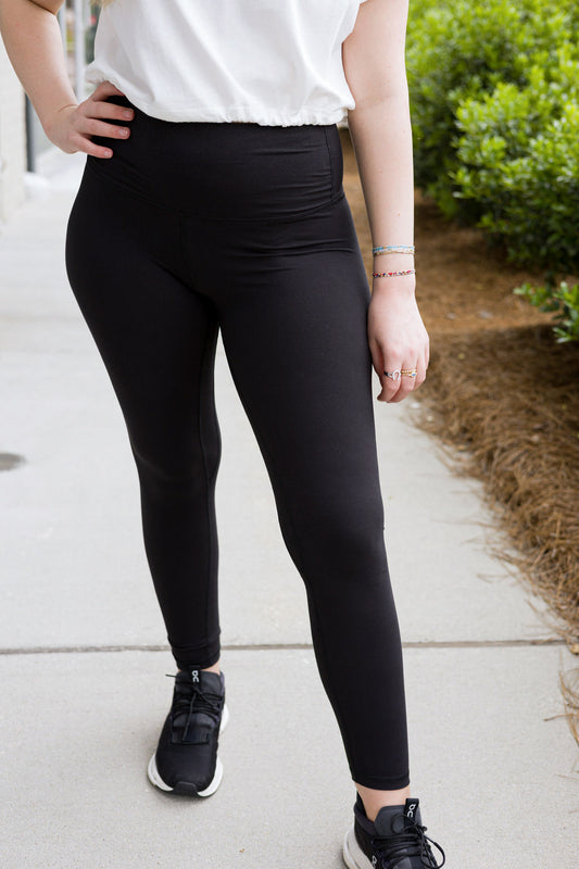 Black Full Length Yoga Pants