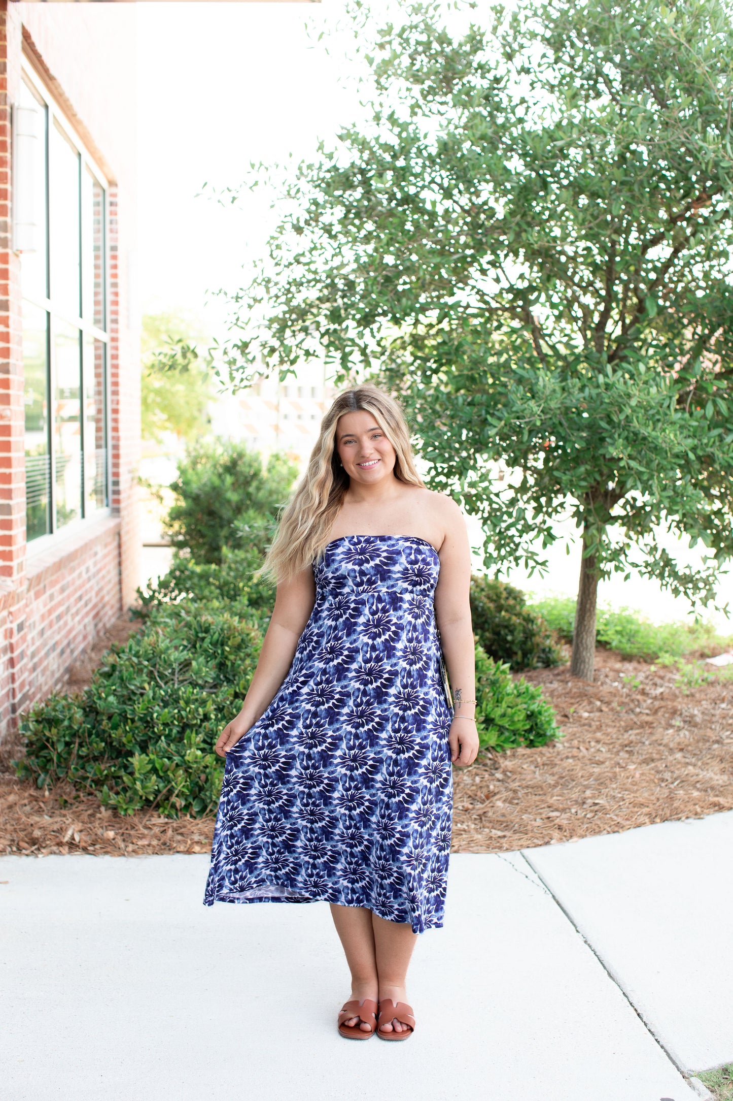 Navy and White Skirt/Dress