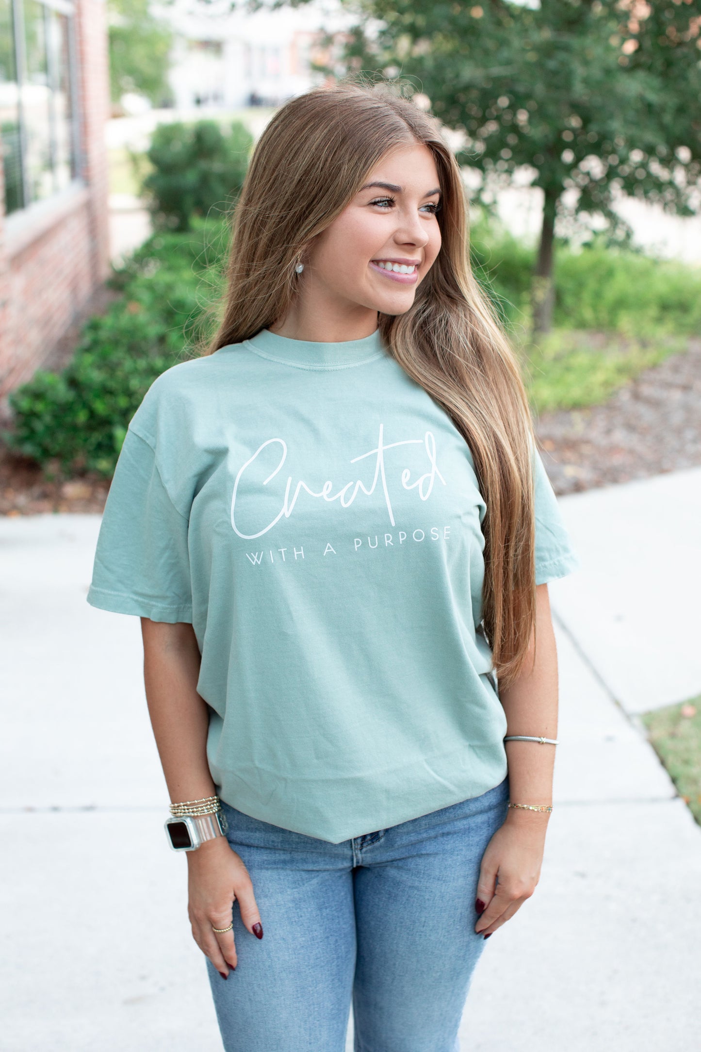 Created With A Purpose Christian Graphic Tee