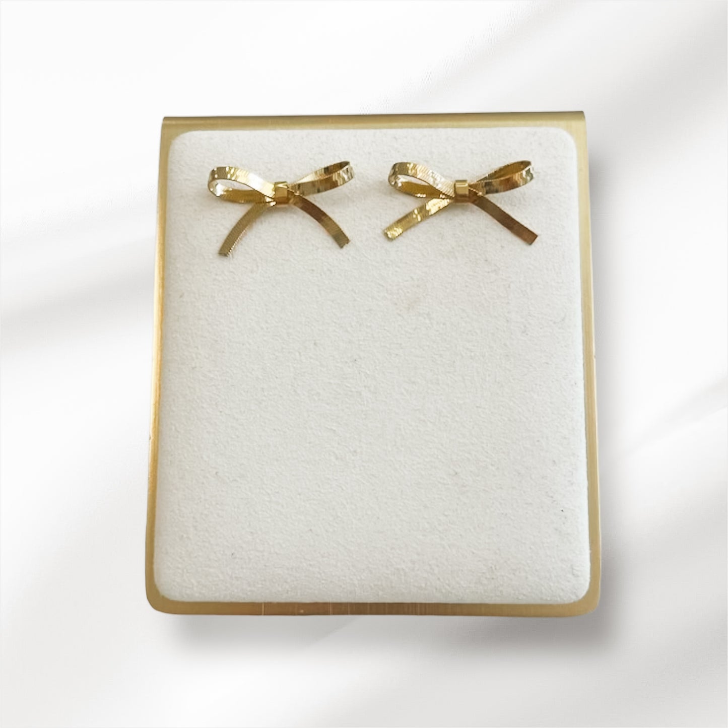 Gold Bow Earrings