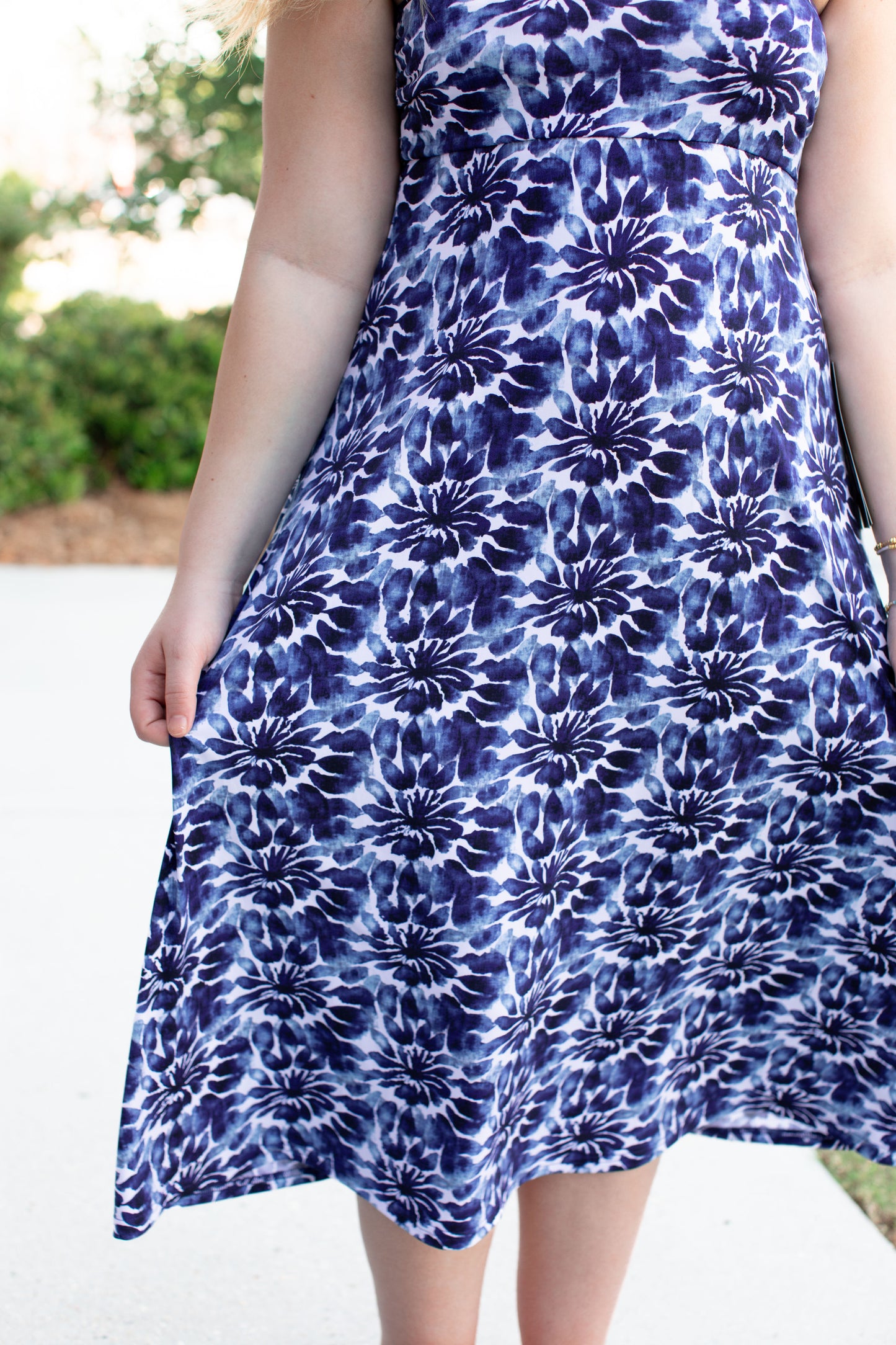 Navy and White Skirt/Dress