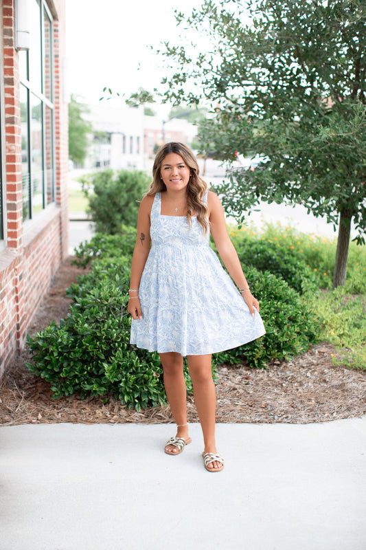 Floral Tiered Mini Dress