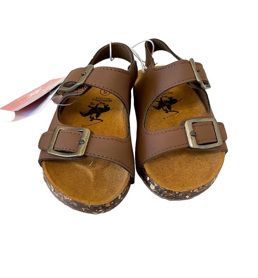 Boys Brown Footbed Sandals