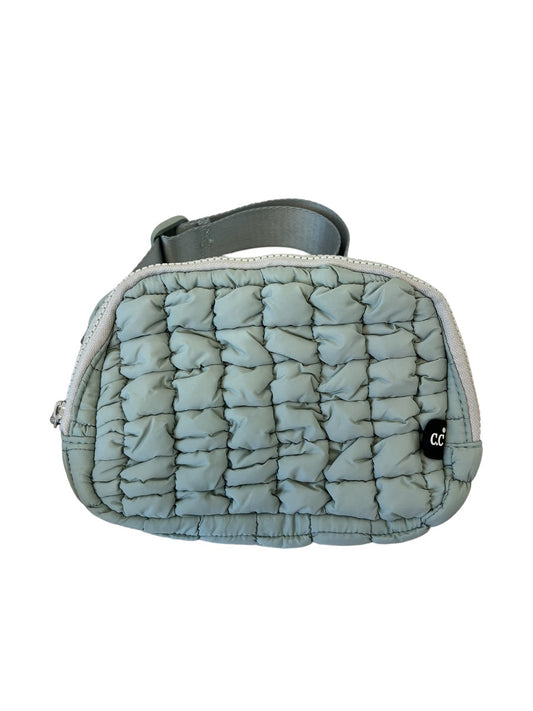 Sage Puffer Quilted Fanny Pack