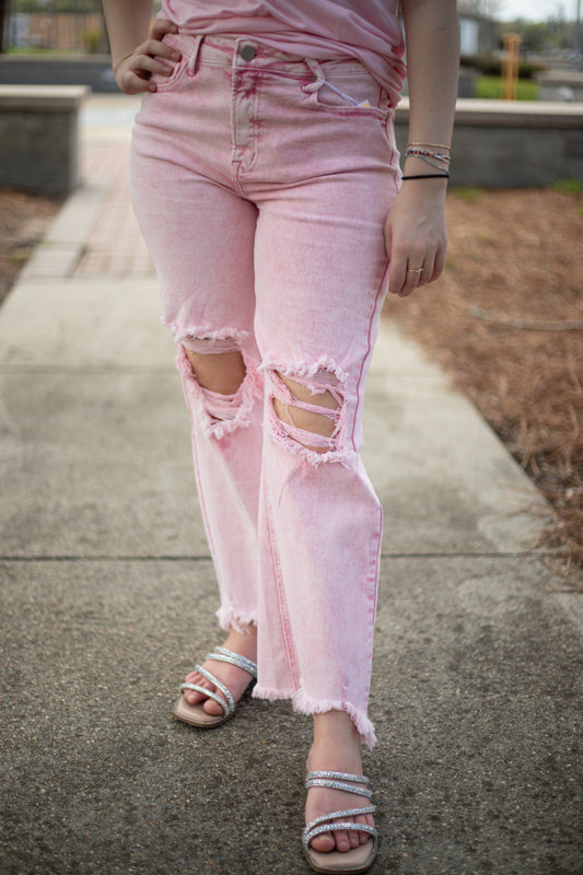 Acid Pink Jeans