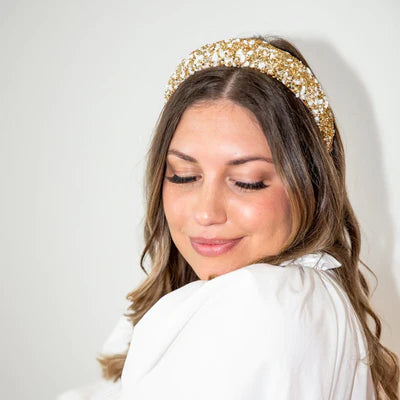 All That Glitters Headband-Metallic