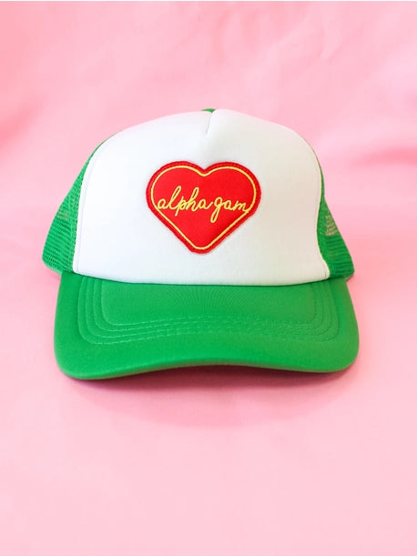 Alpha Gam Trucker Hat