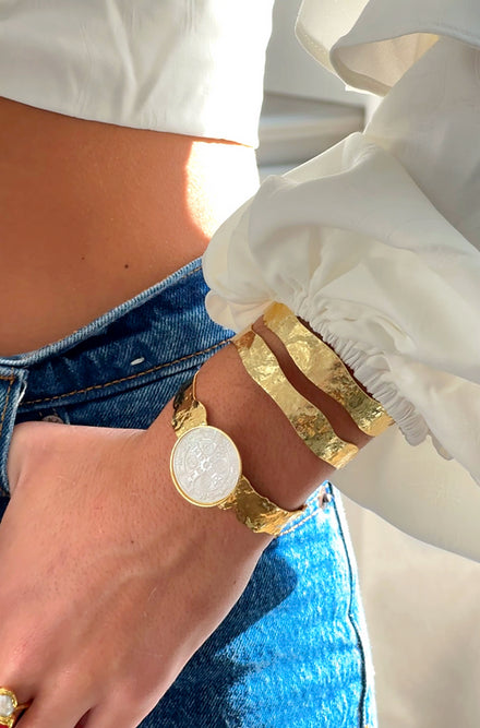 Double Plated Gold Cuff