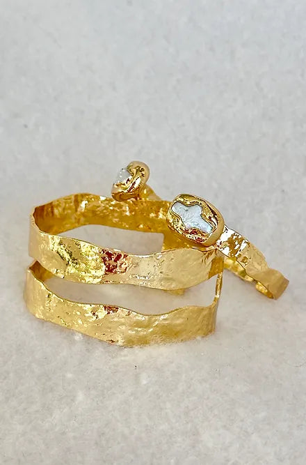 Double Plated Gold Cuff