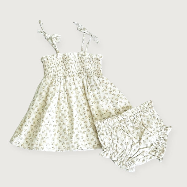 Elena Floral Smocked Baby Dress