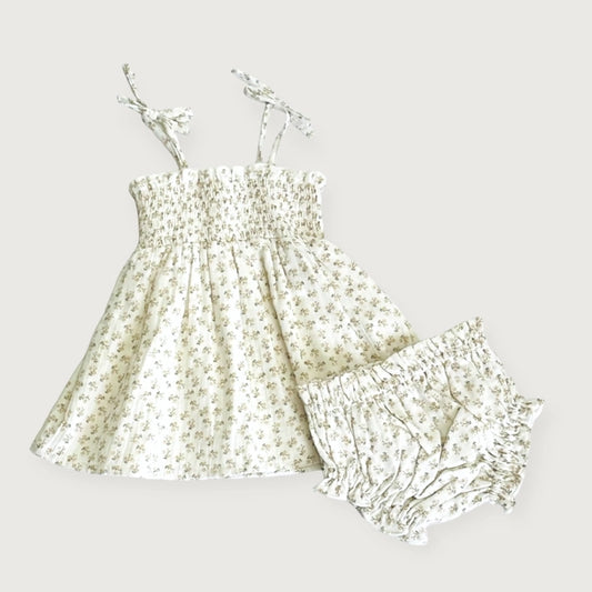 Elena Floral Smocked Baby Dress