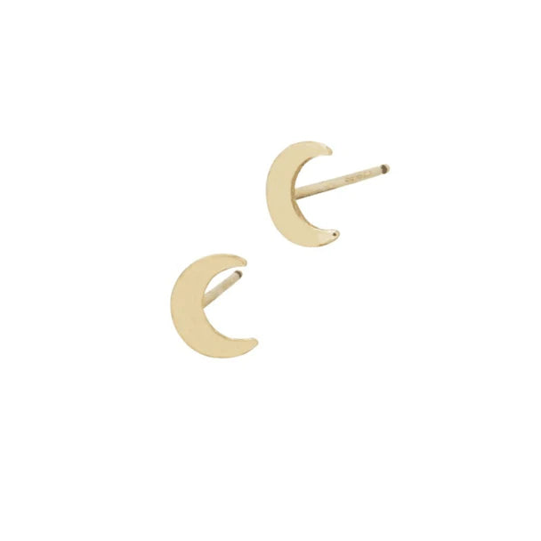 14k Gold Filled Moon Stud